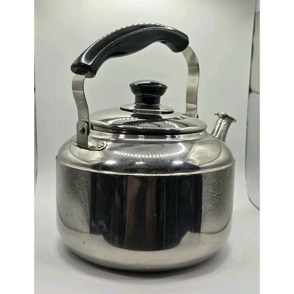 VTG Knapp Monarch Tea Pot Kettle Stainless Steel Vermont Country Store 3 Liter - Picture 4 of 10